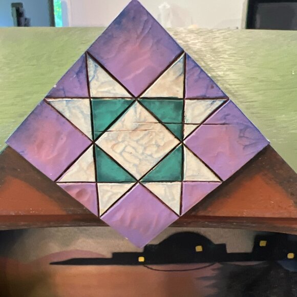 Jim Shore Heartwood Creek 2007 nativity creche manger wooden patchwork quilt - Picture 11 of 12